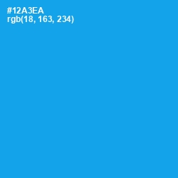 #12A3EA - Cerulean Color Image