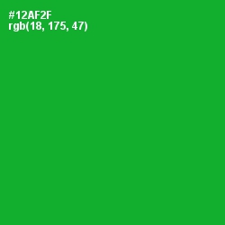 #12AF2F - Forest Green Color Image