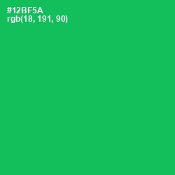 #12BF5A - Jade Color Image