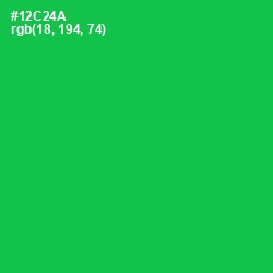 #12C24A - Malachite Color Image