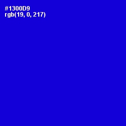 #1300D9 - Dark Blue Color Image