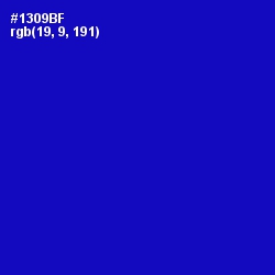 #1309BF - Ultramarine Color Image