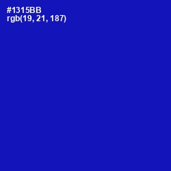 #1315BB - Persian Blue Color Image