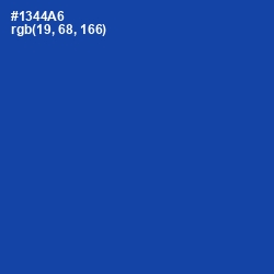 #1344A6 - Tory Blue Color Image