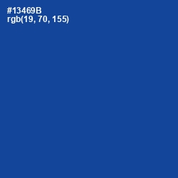 #13469B - Congress Blue Color Image