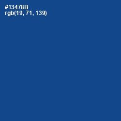 #13478B - Congress Blue Color Image