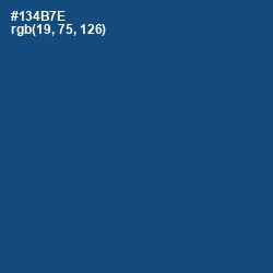 #134B7E - Chathams Blue Color Image