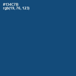 #134C7B - Chathams Blue Color Image
