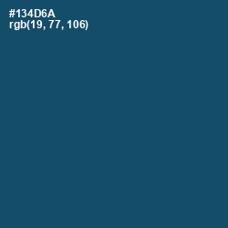 #134D6A - Chathams Blue Color Image