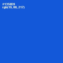 #1358D9 - Science Blue Color Image