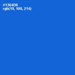 #1364D6 - Science Blue Color Image