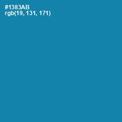 #1383AB - Eastern Blue Color Image