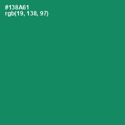 #138A61 - Elf Green Color Image