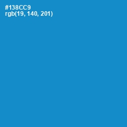 #138CC9 - Pacific Blue Color Image