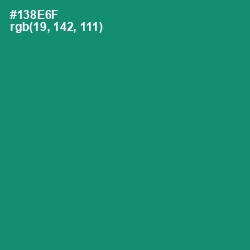 #138E6F - Elf Green Color Image