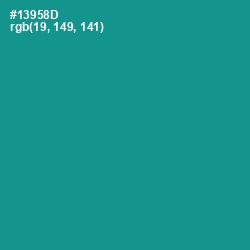 #13958D - Blue Chill Color Image