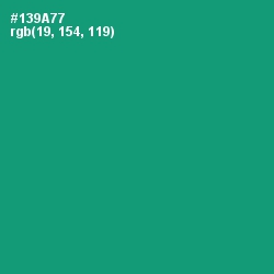 #139A77 - Elf Green Color Image