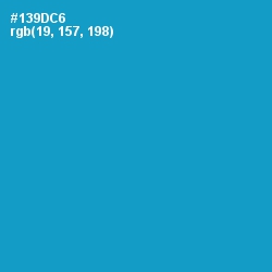 #139DC6 - Pacific Blue Color Image