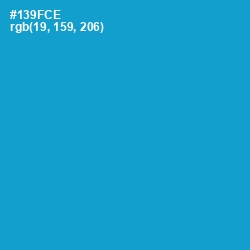 #139FCE - Pacific Blue Color Image