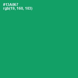 #13A067 - Green Haze Color Image