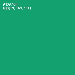 #13A16F - Green Haze Color Image