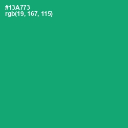 #13A773 - Jade Color Image