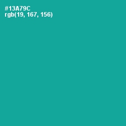 #13A79C - Persian Green Color Image