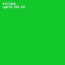 #13C82A - Green Color Image