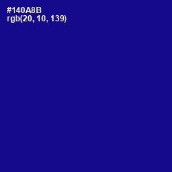 #140A8B - Ultramarine Color Image