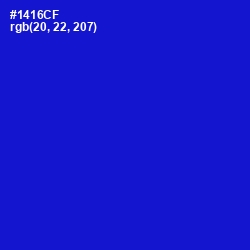 #1416CF - Dark Blue Color Image