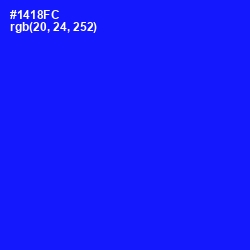 #1418FC - Blue Color Image