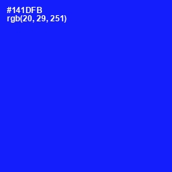 #141DFB - Blue Color Image