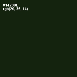 #14230E - Deep Forest Green Color Image
