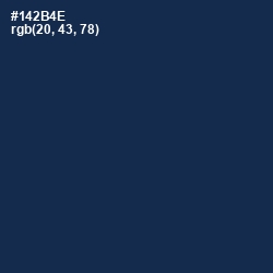 #142B4E - Blue Zodiac Color Image
