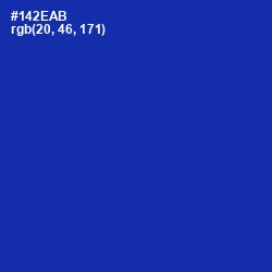 #142EAB - International Klein Blue Color Image