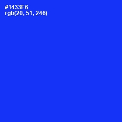 #1433F6 - Blue Color Image