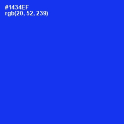 #1434EF - Blue Color Image