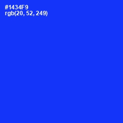 #1434F9 - Blue Color Image