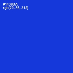 #1438DA - Dark Blue Color Image