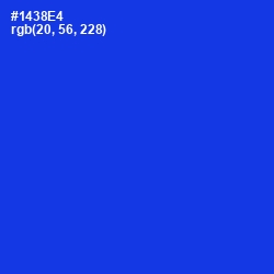 #1438E4 - Blue Color Image