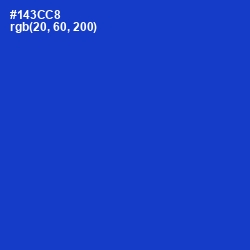 #143CC8 - Dark Blue Color Image