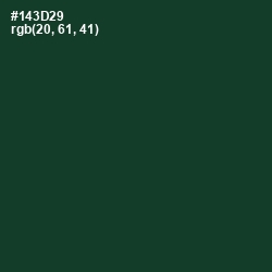 #143D29 - Timber Green Color Image