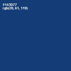 #143D77 - Regal Blue Color Image