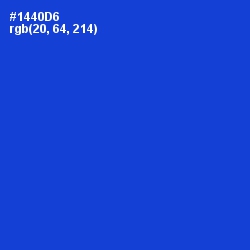 #1440D6 - Science Blue Color Image