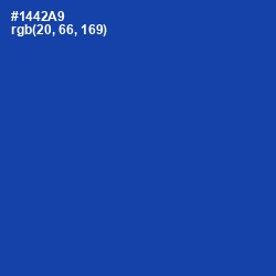 #1442A9 - Tory Blue Color Image