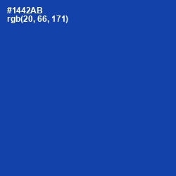 #1442AB - Tory Blue Color Image