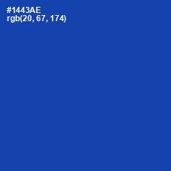 #1443AE - Tory Blue Color Image