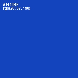 #1443BE - Tory Blue Color Image