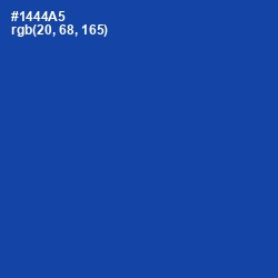 #1444A5 - Tory Blue Color Image