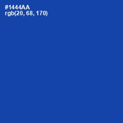 #1444AA - Tory Blue Color Image